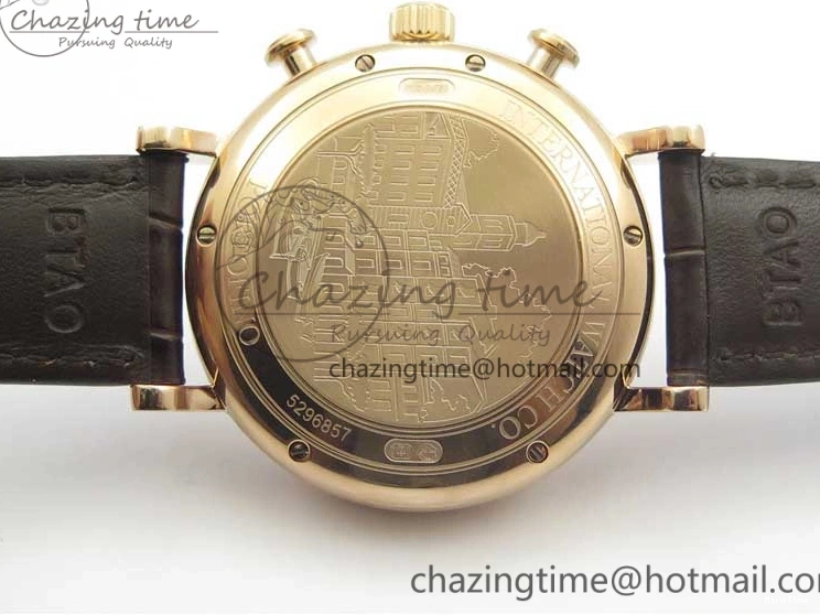 MIROTIME 0711 Efficient Portofino Chrono RG ZF 1:1 Best Edition White Dial on Brown Leather Strap A 7151
